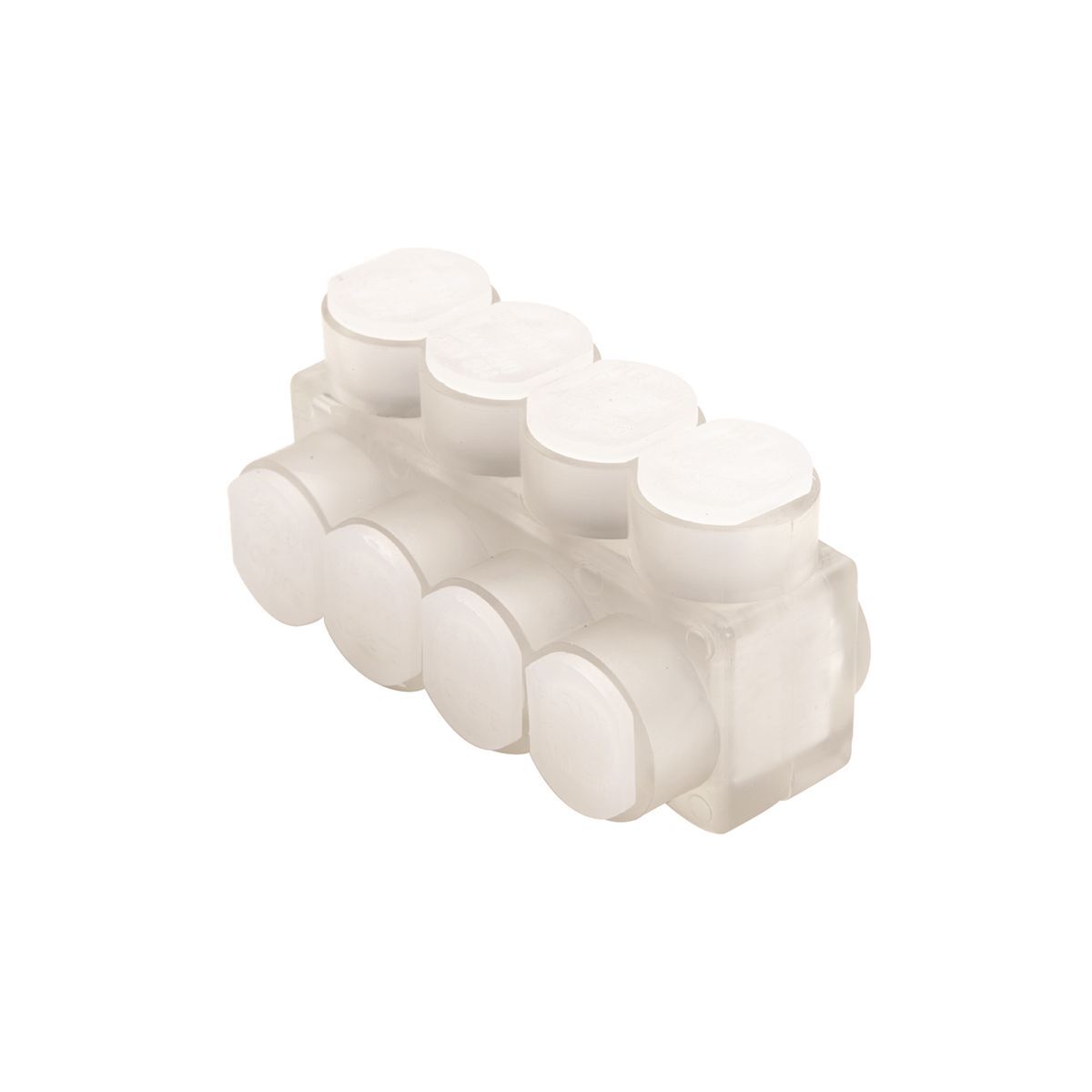 BIBS2504 1-Sided Entry Multi-Tap Connector With Mounting Holes, 10 AWG to 250 kcmil Conductor, Copper/Stranded Aluminum Conductor, Aluminum