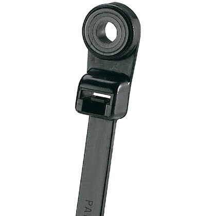PLC2S-S10-C0 Pan-Ty PLC Cross Section Standard Weather-Resistant Clamp Tie, 7.9 in L x 0.19 in W x 0.05 in THK, Nylon 6.6