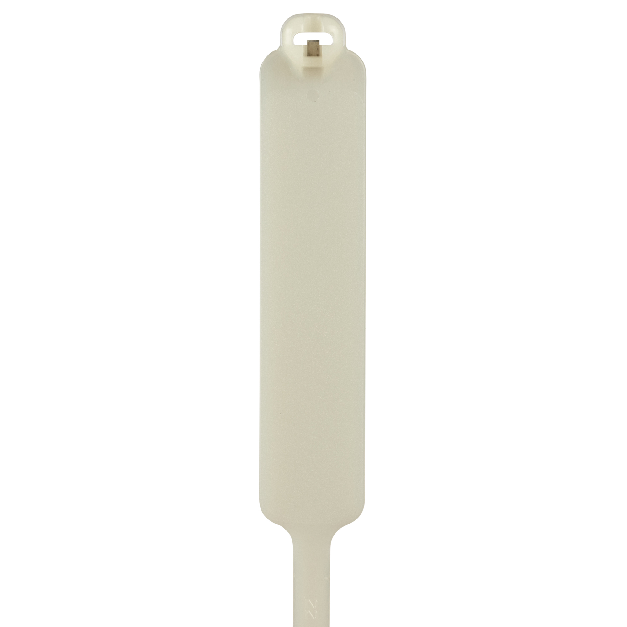 PLM4S-C Pan-Ty PLM Cross Section Standard Wrap Marker Cable Tie, 14.6 in L x 0.19 in W x 0.05 in THK, Natural, Nylon 6.6