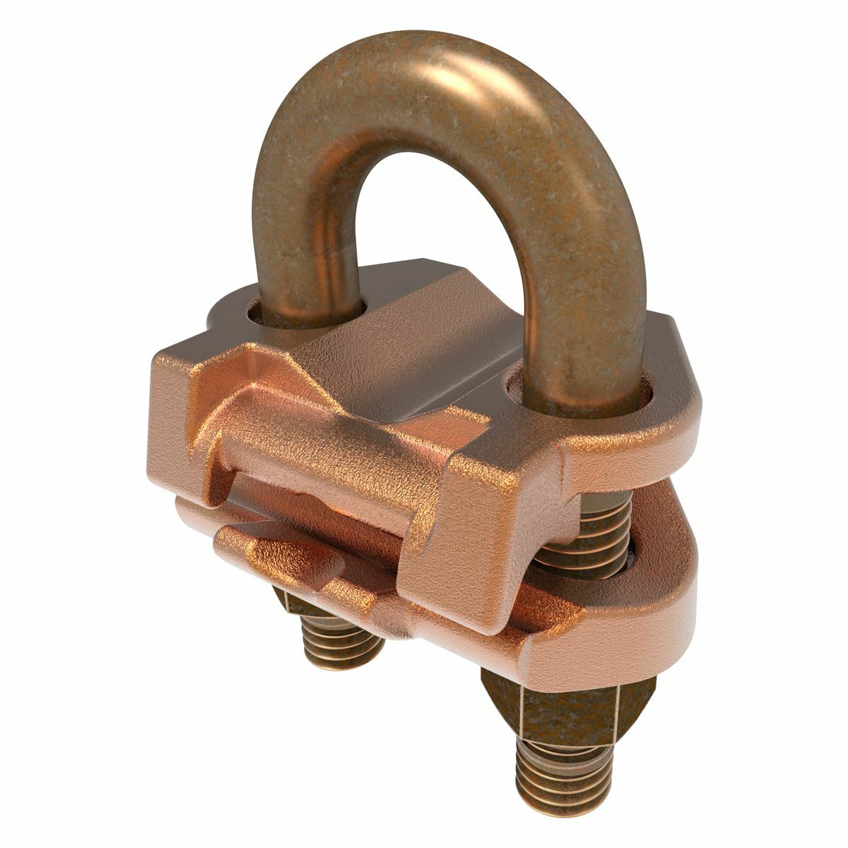 GAR1526 Mechanical Grounding Connector, 1-1/8 to 1-1/4 in Rod, 4 to 2/0 AWG Conductor, Copper Alloy