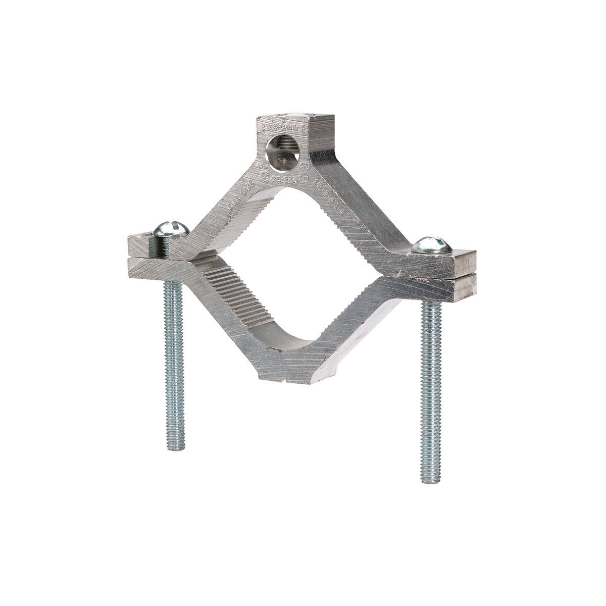 GC22A GC-A Dual Rated Mechanical Grounding Connector, 2-1/2 to 4 in, 6 AWG to 250 kcmil Conductor, Aluminum Alloy