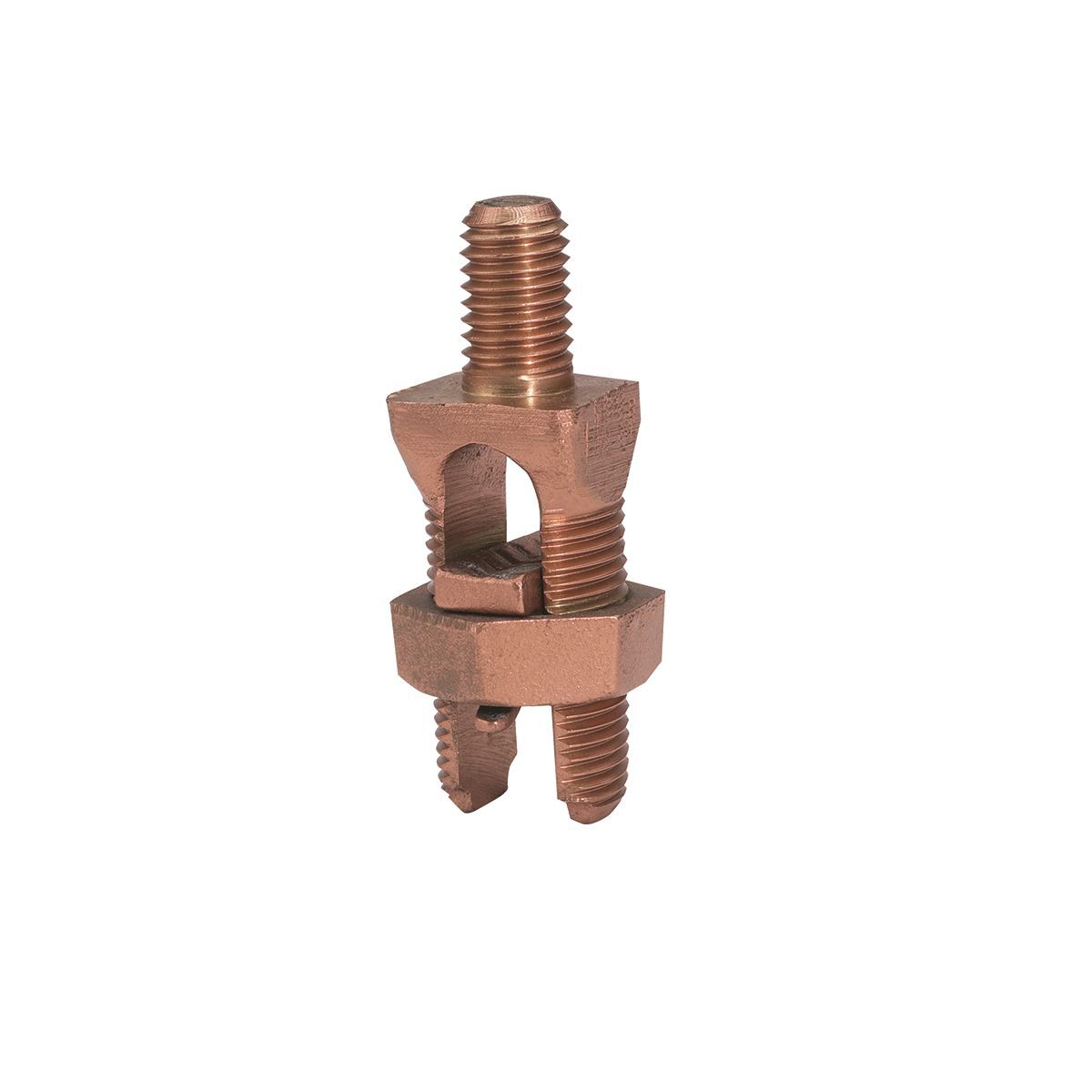 KC20B1 Mechanical Grounding Connector, (1) 10 to 5 AWG, 10 to 4 AWG Conductor, 1 in Dia Wire, 1.92 in L, Bronze