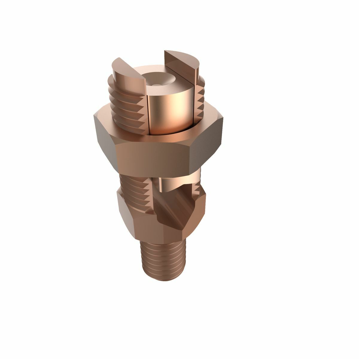 K2C23B1 Mechanical Grounding Connector, 10 to 1 AWG Conductor, Unplated