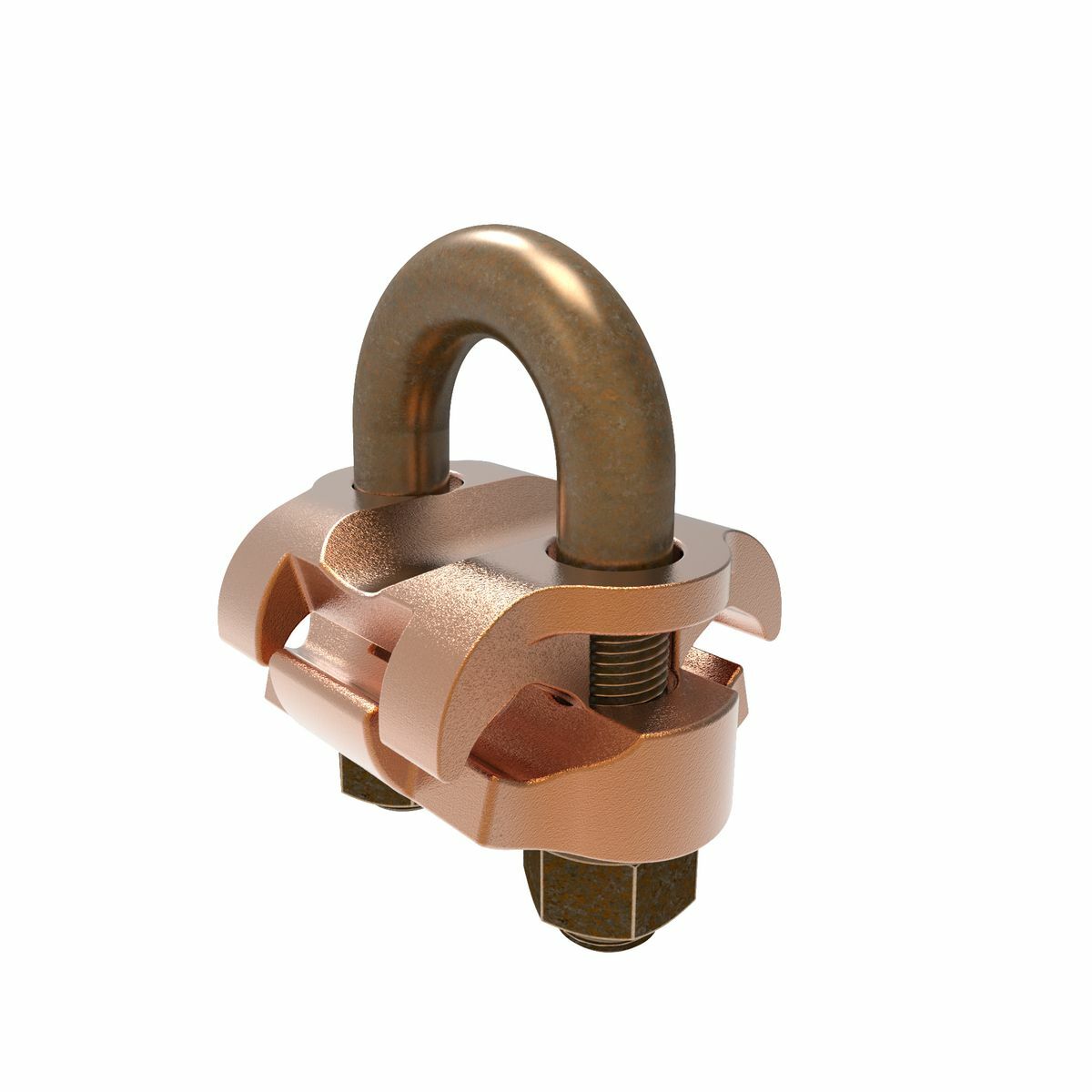 GP6426 Mechanical Grounding Connector, 5/8 to 3/4 in Rod, 4 to 2/0 AWG Conductor, Copper Alloy