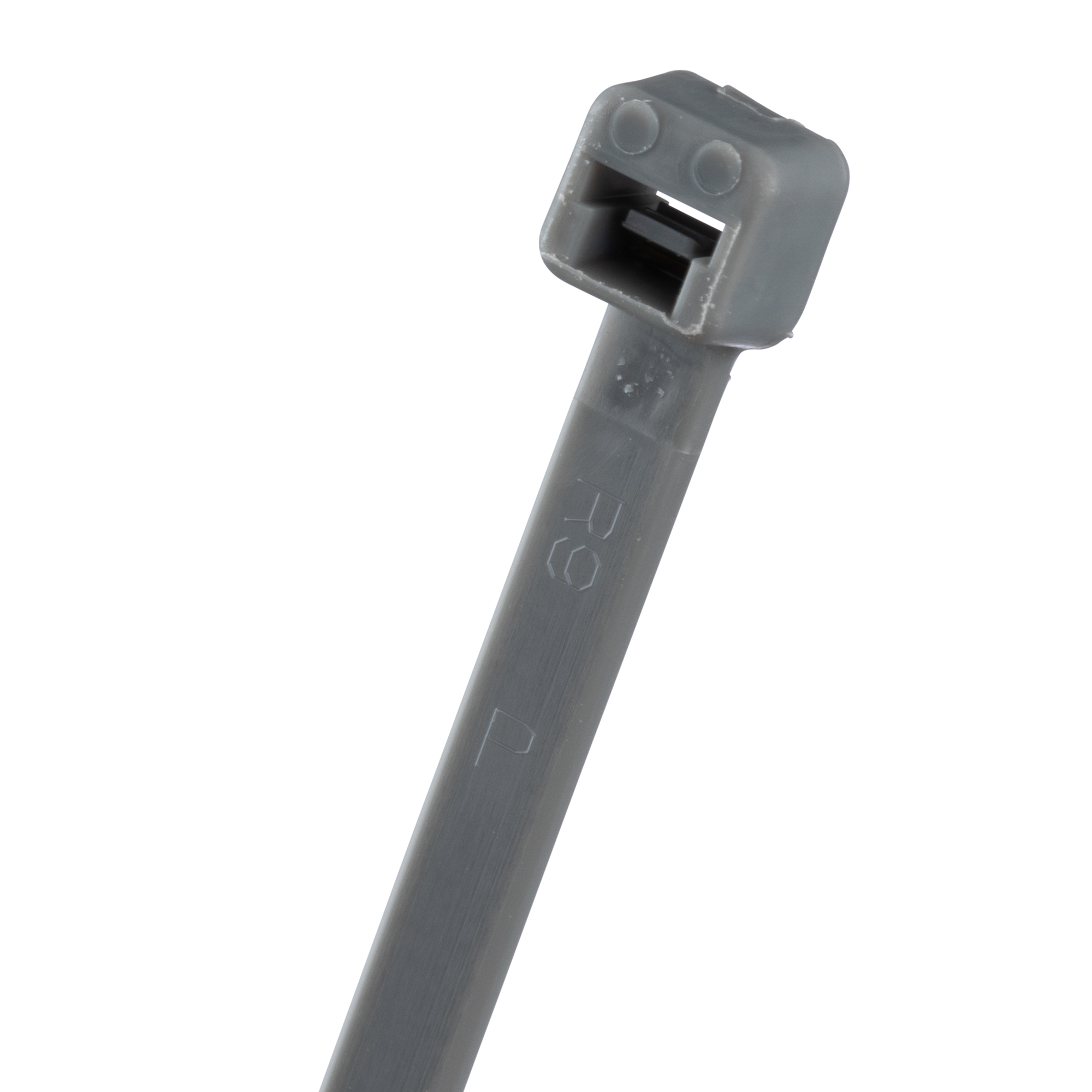 PLT2M-M8 Pan-Ty PLT Cross Section Miniature Plenum Rated Cable Tie, 8 in L x 0.24 in W x 0.05 in THK, Nylon 6.6