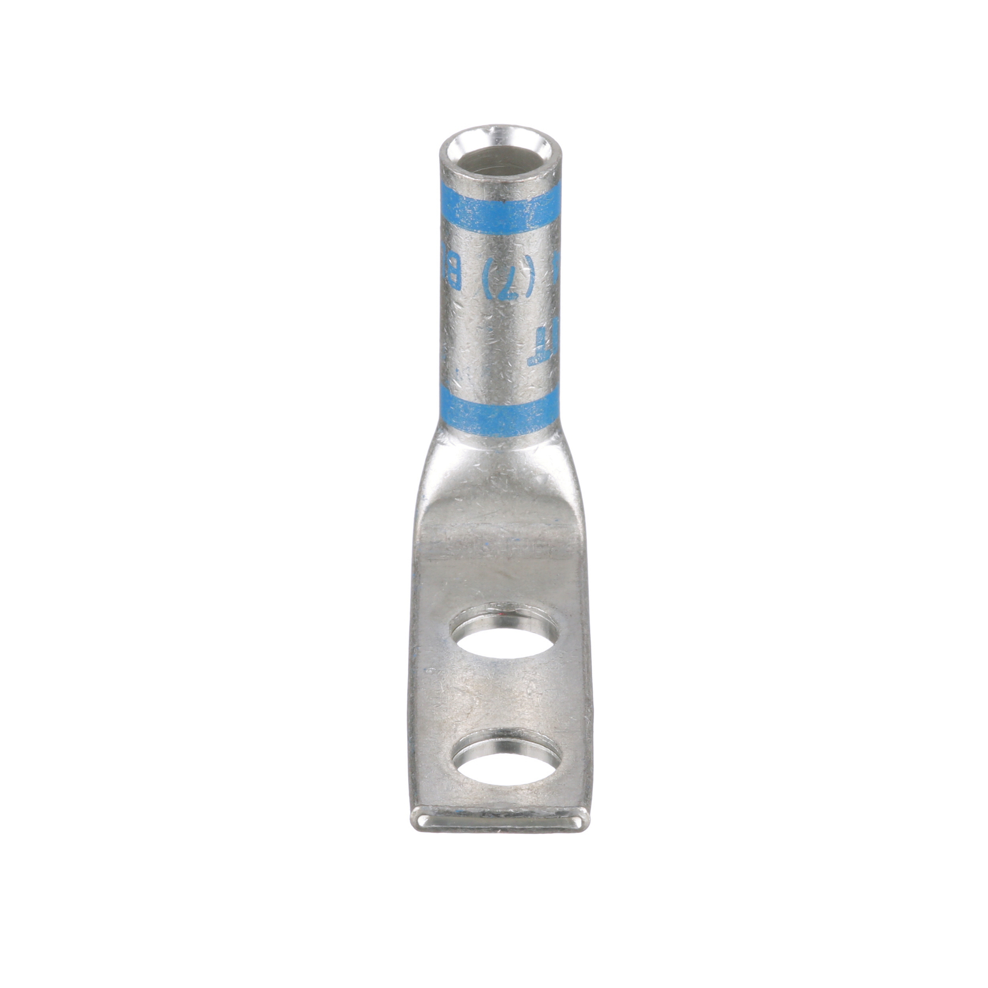 Pan-Lug LCD6-14AF-L Comp. Lug, Tin Plt Copper, 90, Two 1/4" Stud, PK50