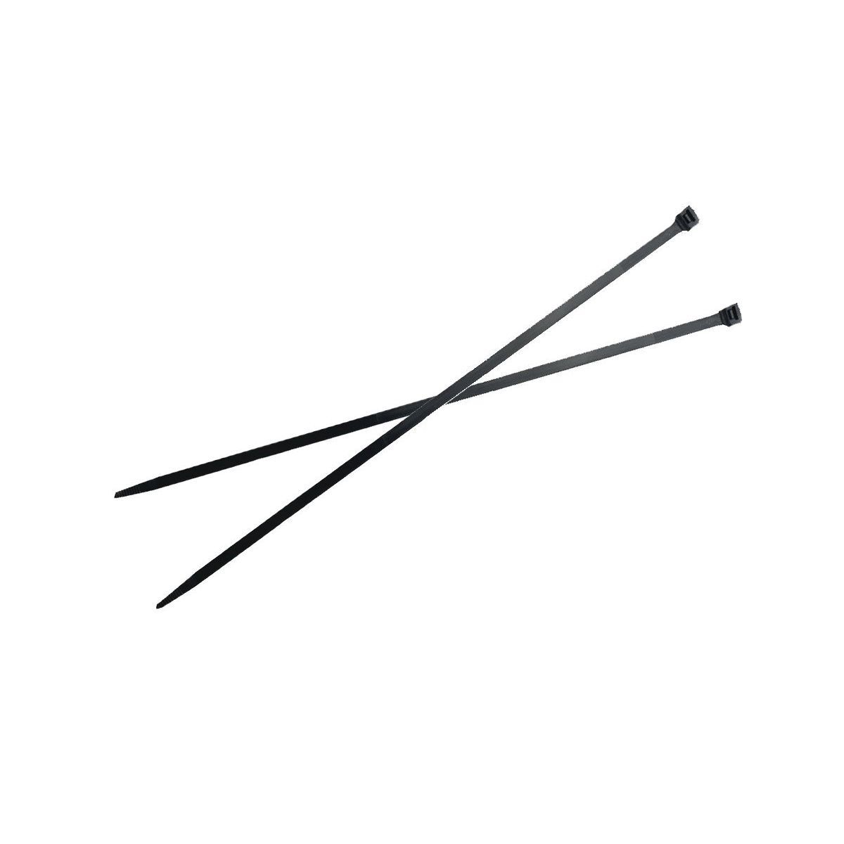 CT50400C0 Type CT Standard Cable Tie, 15-1/2 in L x 0.188 in W, Nylon 6.6, UV Black