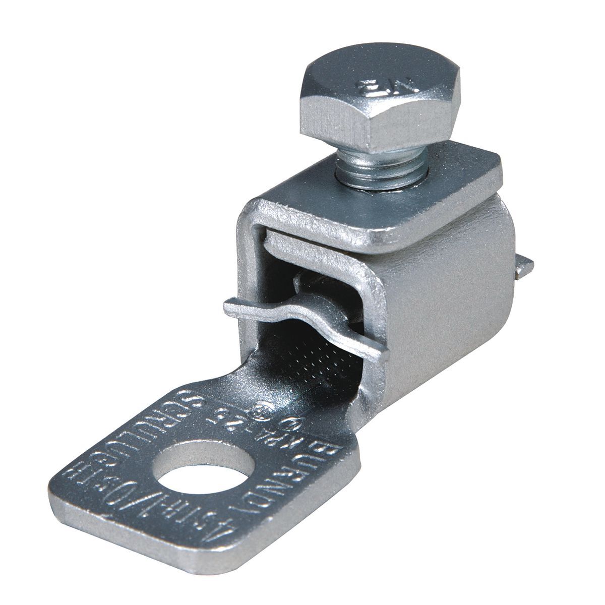 KPA34 Cable Terminal Lug, 4/0 AWG to 500 kcmil Copper Conductor, 1/2 in Stud, 1 Bolt Holes, Copper Alloy