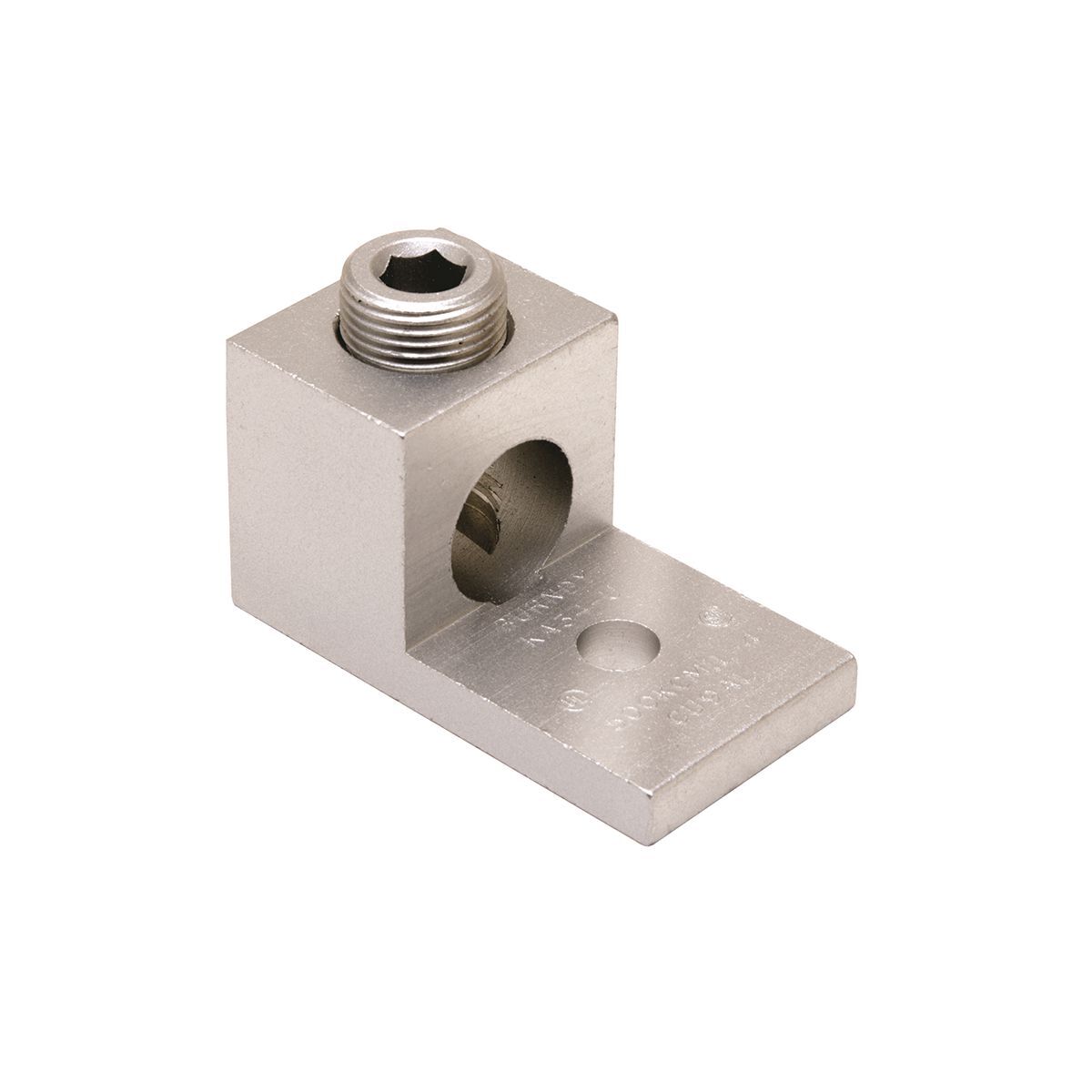 KA29U Type KA-U Dual Rated Universal Mechanical Bolted Lug and Terminal, 6 AWG to 250 kcmil Conductor Aluminum/Stranded Copper Conductor, 5/16 in Stud, 1 Bolt Holes
