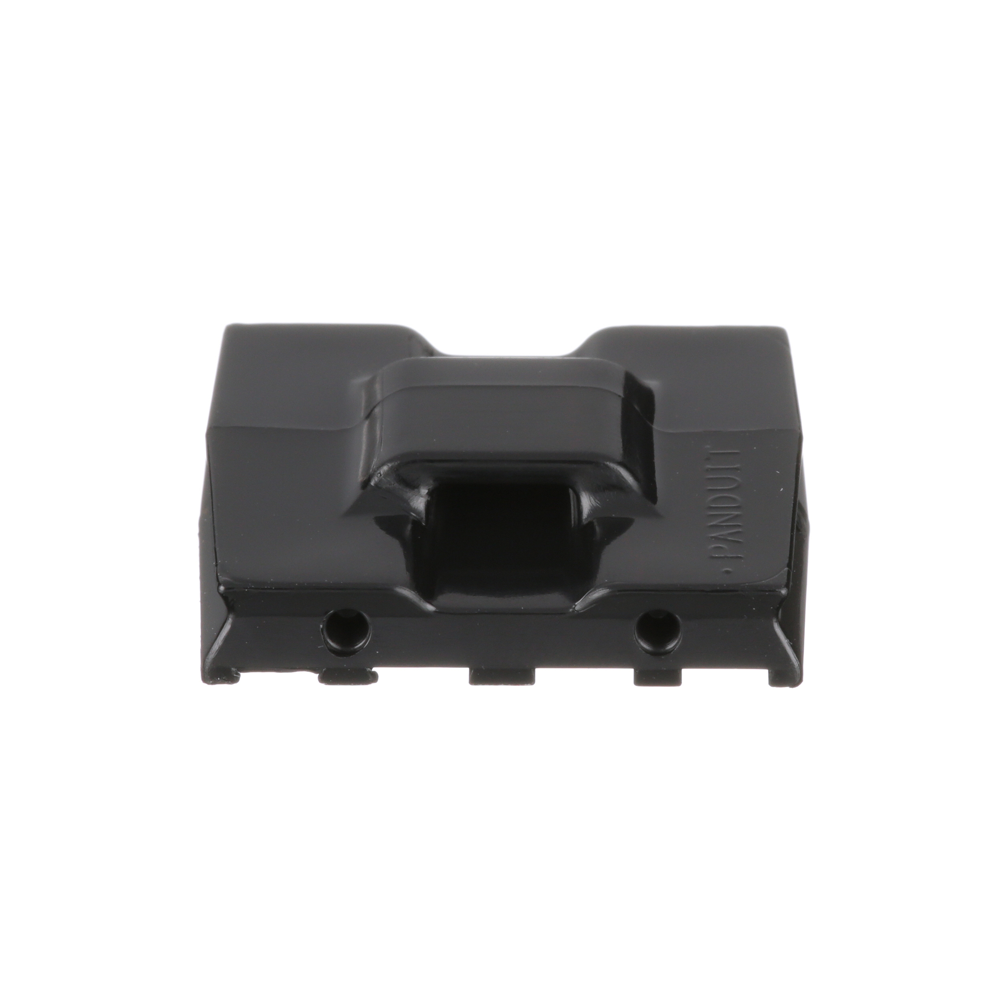 EMS-A-C0 Cable Tie Mount, Black, UV PA6.6, Two-Part Epoxy, 0.98x0.98", PK100