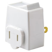 1469-W Non-Grounding Switch Tap, 125 V AC, 13 A