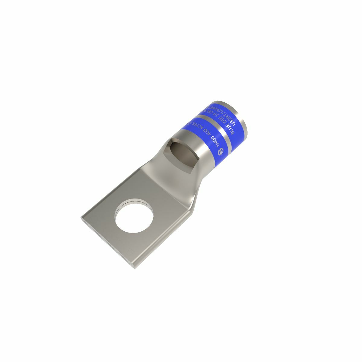 YA32L1 YA-L 1-Hole Compression Lug With Inspection Window, 400 kcmil Stranded Copper Conductor, Die Code: 19, 1/2 in Stud, Copper