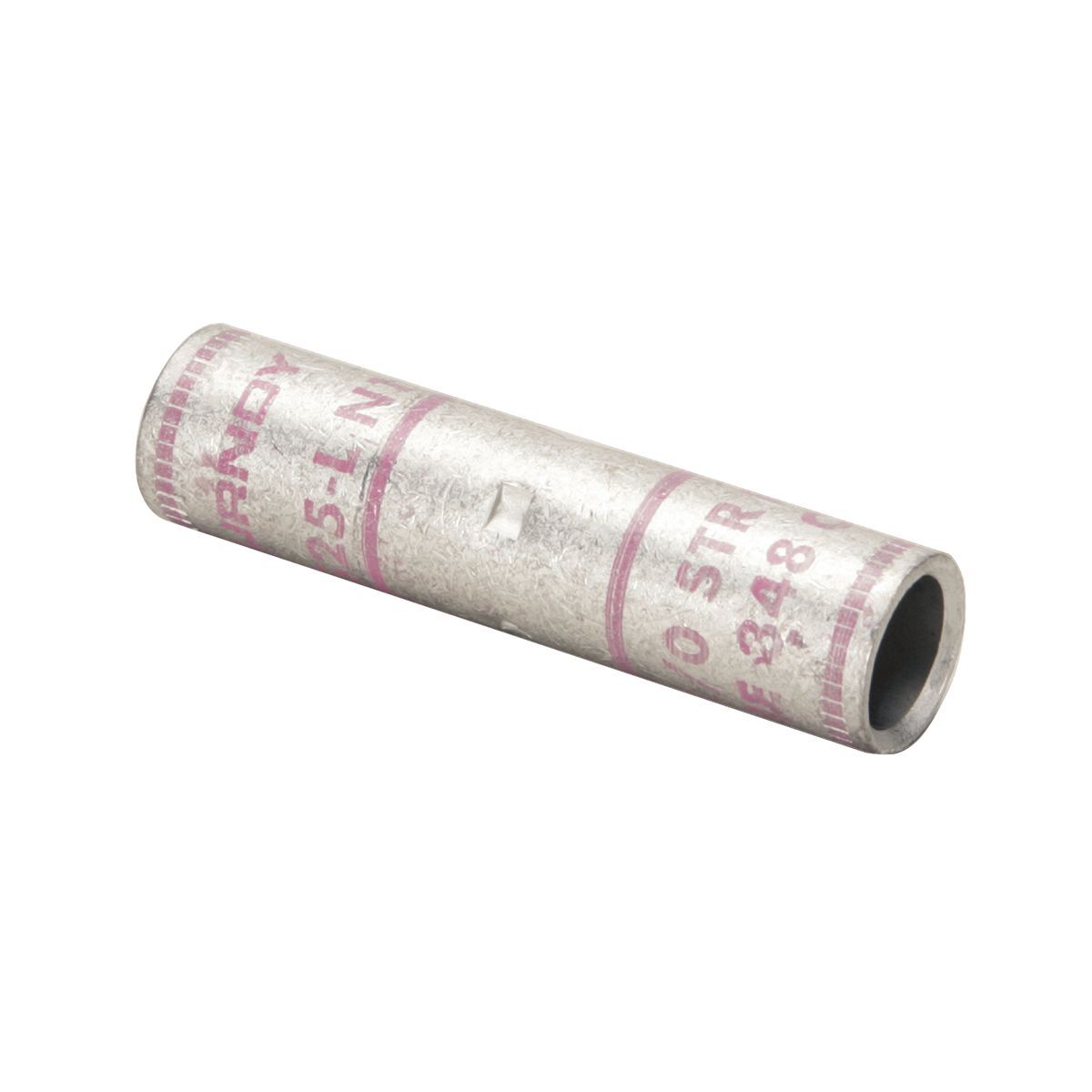 YS36L Type YS-L Standard Barrel Compression Butt Splice, 250 to 600 kcmil Conductor, 3.22 in L, Standard Barrel, Copper, Green