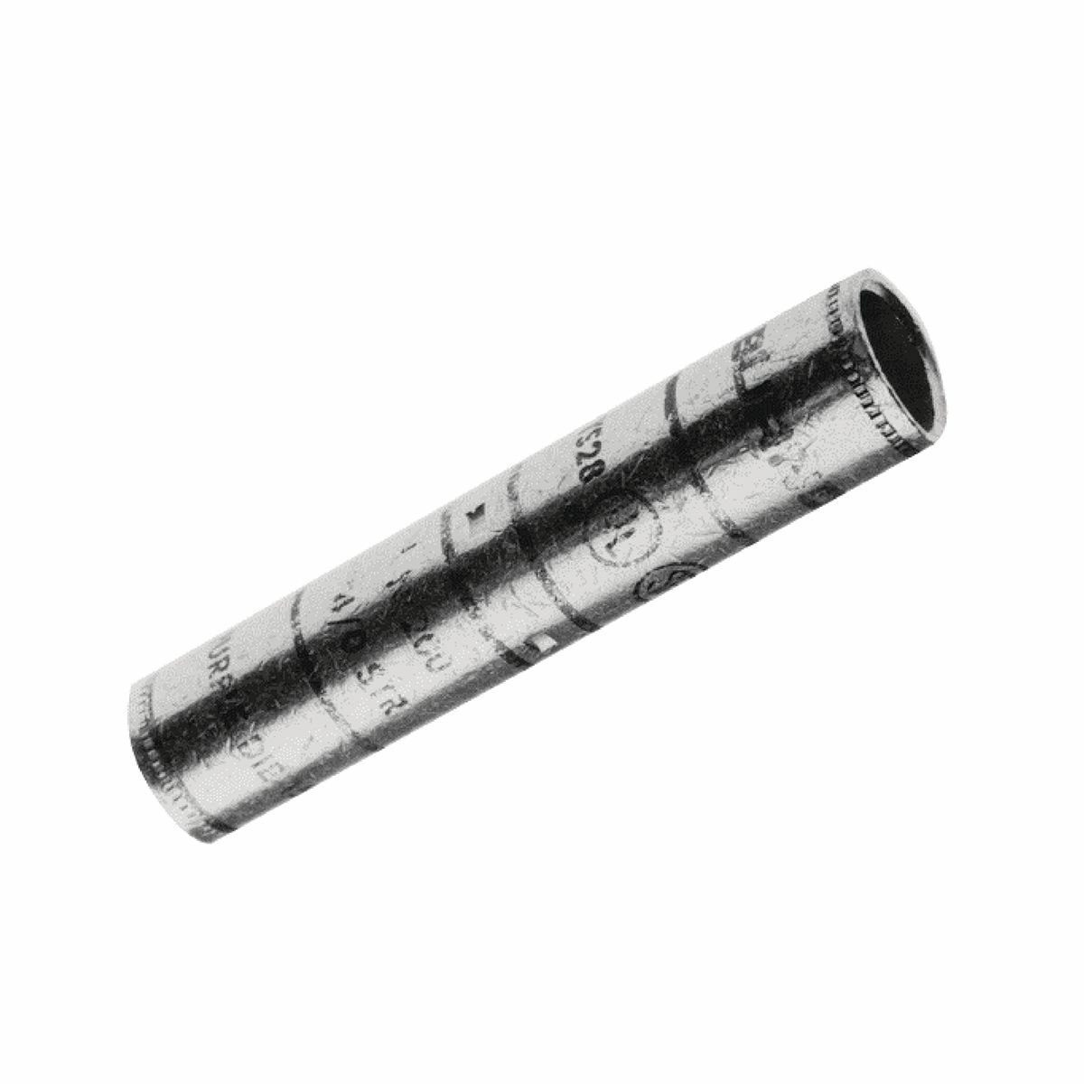 YS44 Type YS Long Barrel Compression Butt Splice, 1000 kcmil Conductor, 6.95 in L, Long Barrel, Copper, White