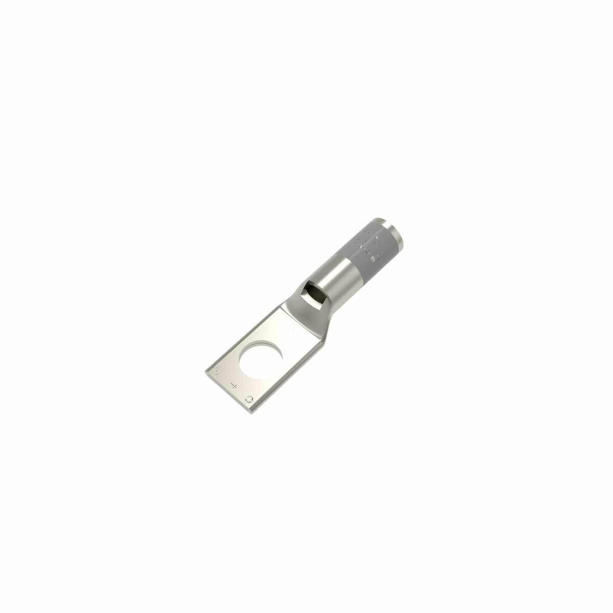 YA4CL3BOX YA-L 1-Hole Compression Lug With Inspection Window, 4 AWG Stranded Copper Conductor, Die Code: 8, 5/16 in Stud, Copper