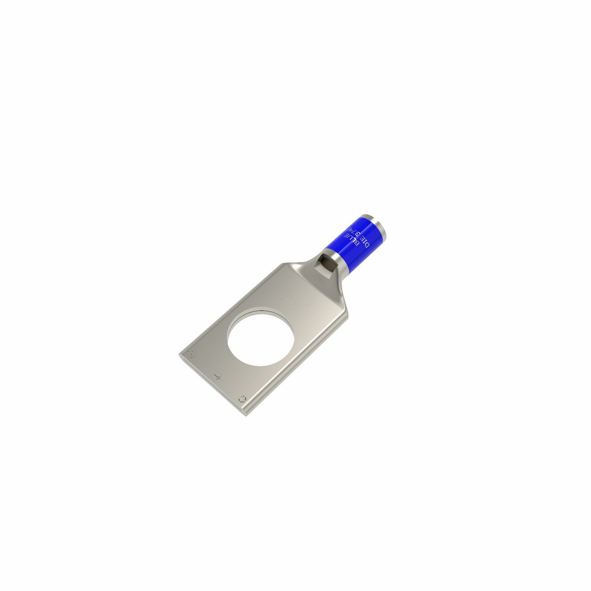 YA6CL4BOX YA-L 1-Hole Compression Lug With Inspection Window, 6 AWG Flexible/Stranded Copper Conductor, Die Code: 7/374, 3/8 in Stud, Copper