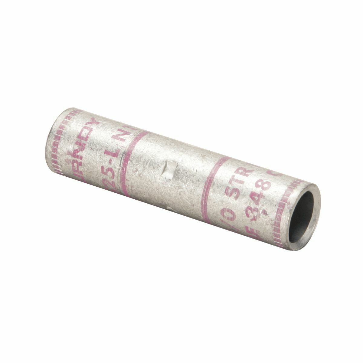 YS2CLBOX Type YS-L Standard Barrel Compression Butt Splice, 2 AWG Conductor, 2 in L, Short Barrel, Copper, Brown