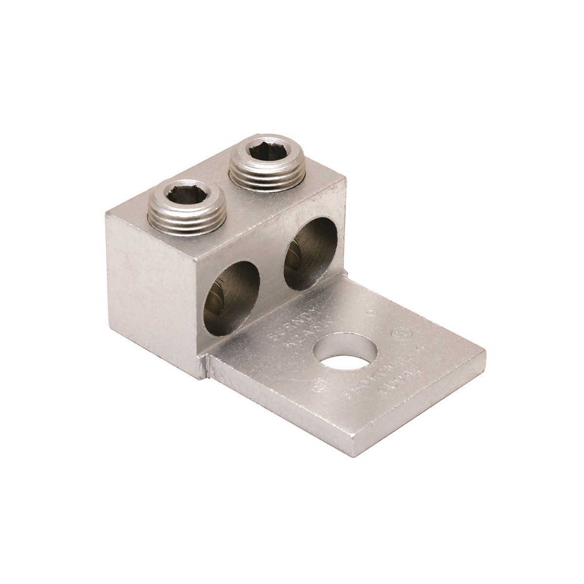 K2A26U K2A-U Dual Rated Universal Mechanical Bolted Lug and Terminal, 14 to 2/0 AWG Conductor Copper/Stranded Aluminum Conductor, 1/4 in Stud, 1 Bolt Holes