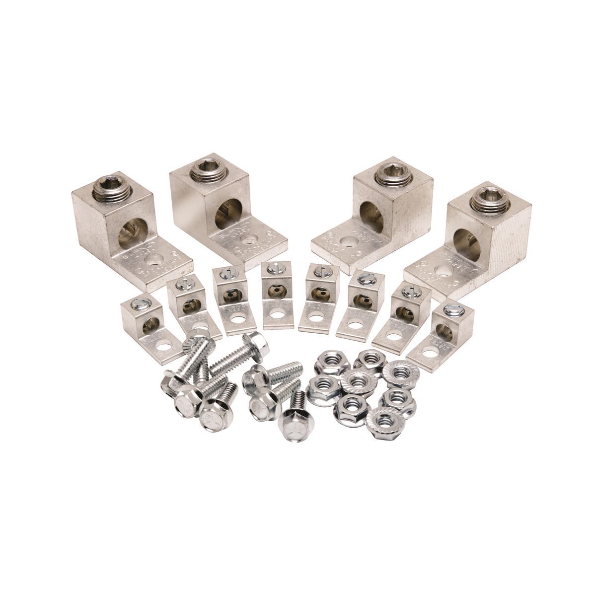 KAUKIT2 KAU-KIT Transformer Lug Kit, 44 Pieces, For Use With 50 to 112 kVA 3 ph and 50 to 75 kVA 1 ph Transformers, Aluminum Alloy