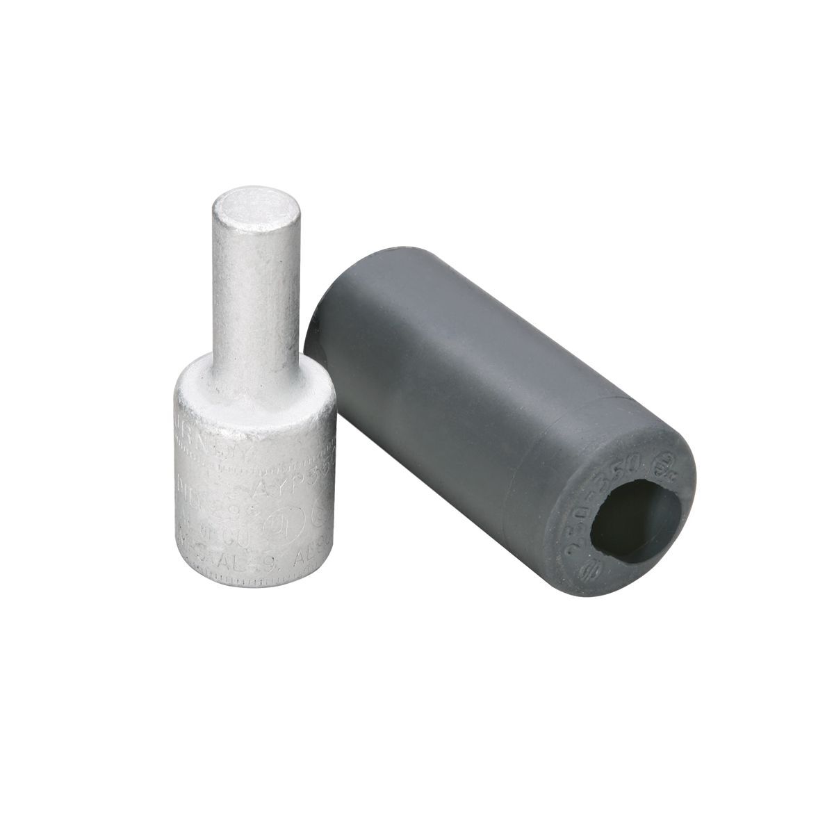 AYP750 Type AYP Straight Compression Pin Adapter, 700 to 750 kcmil Conductor, Die Code: 936 Element A, 0.81 in Dia x 1.76 in L Pin, Aluminum