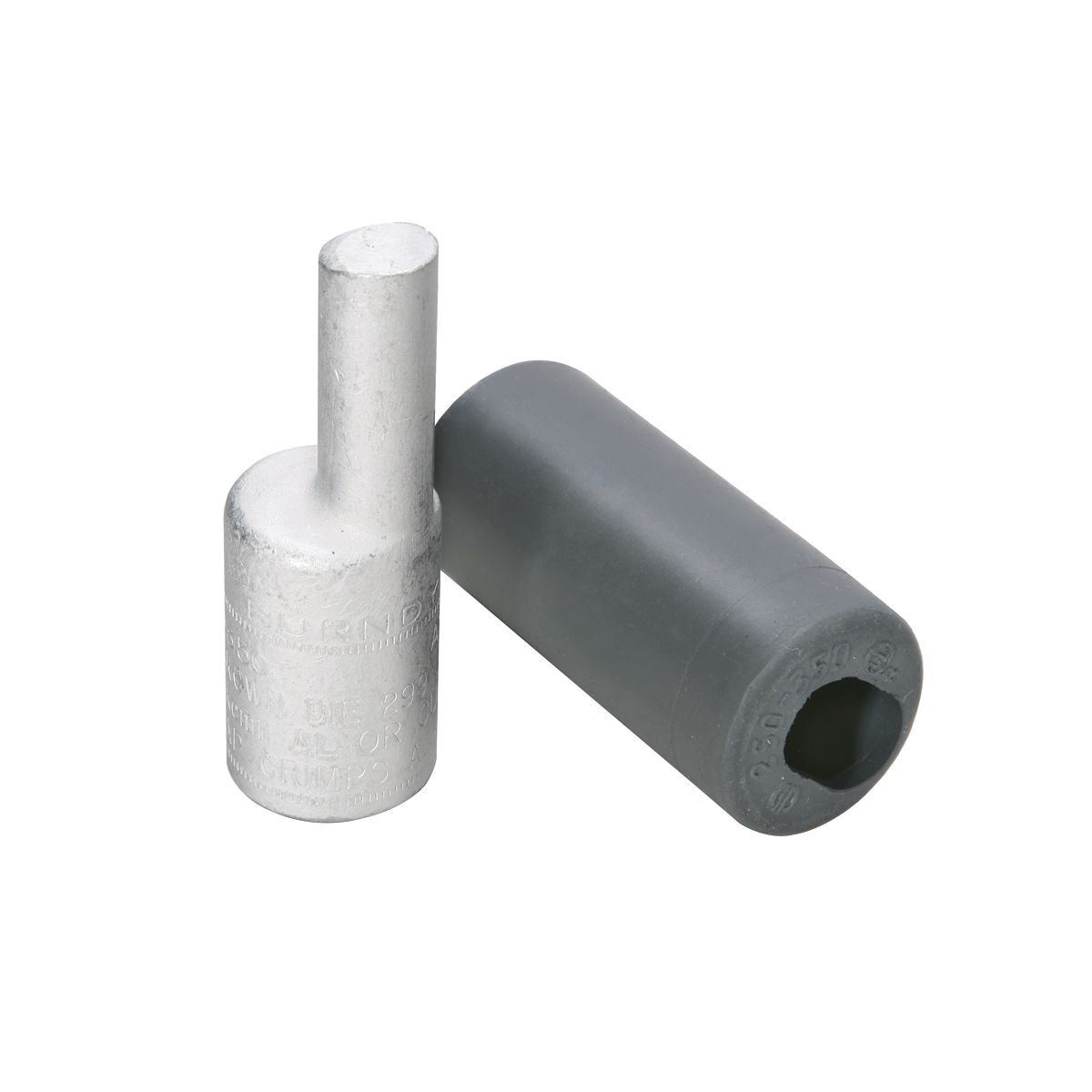 AYPO4/0 Type AYPO Offset Compression Pin Adapter, 4/0 AWG Conductor, Die Code: 298 Element A, 0.42 in Dia x 1.22 in L Pin, Aluminum