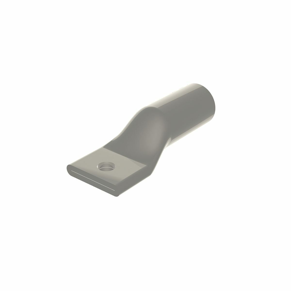 YA8CA3 YA-A 1-Hole Dual Rated Uninsulated Compression Lug, 8 AWG Aluminum/Stranded Copper Conductor, Die Code: 374, 1/4 in Stud, Electro Plated Tin Aluminum