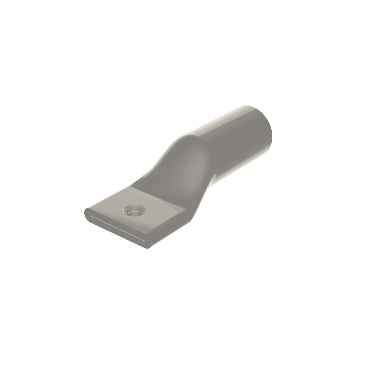 YA26A6 YA-A 1-Hole Dual Rated Uninsulated Compression Lug, 2/0 AWG Aluminum/Stranded Copper Conductor, Die Code: 297, 3/8 in Stud, Electro Plated Tin Aluminum