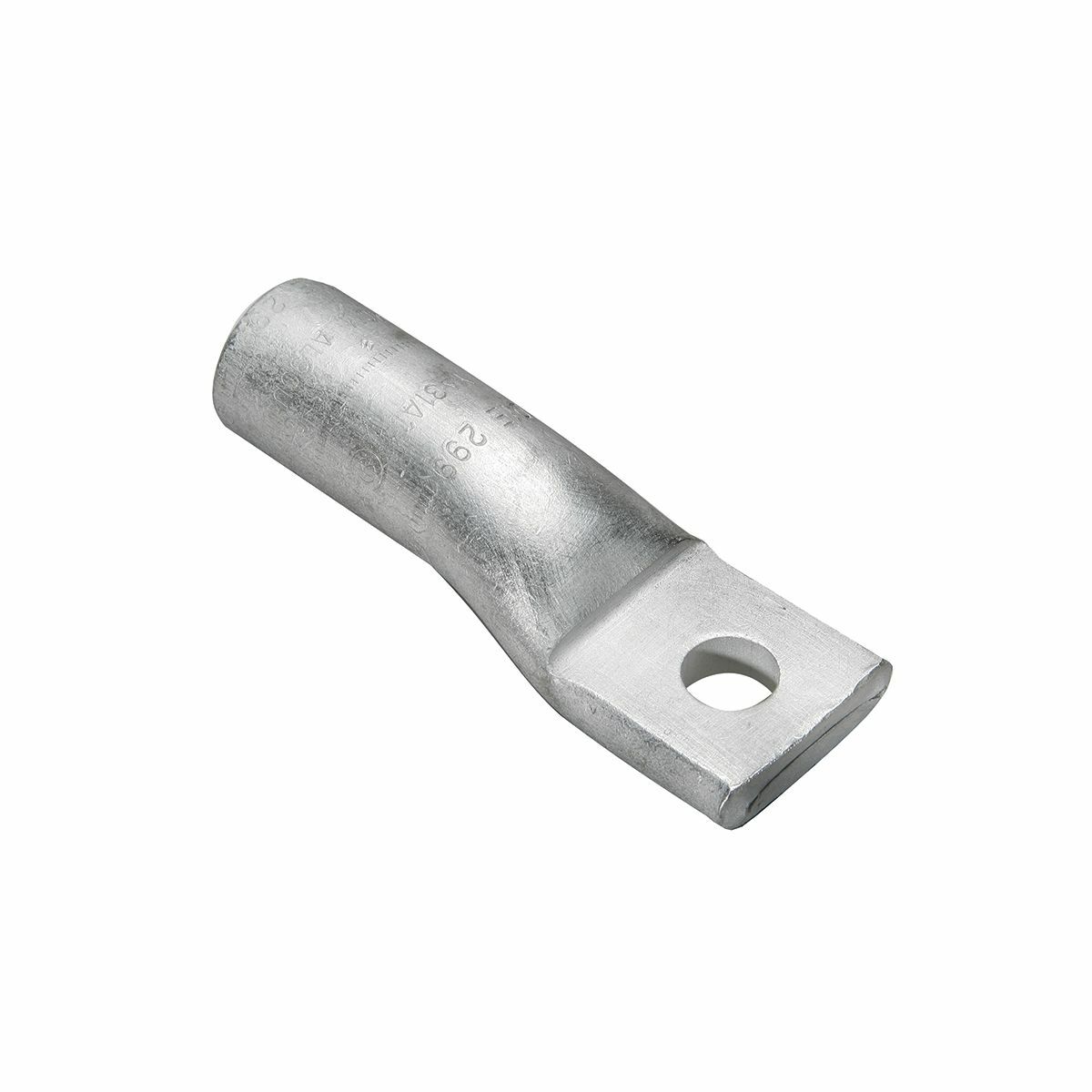 YA26A1 YA-A 1-Hole Uninsulated Compression Lug, 2/0 AWG Aluminum/Stranded Copper Conductor, Die Code: 297, 1/2 in Stud, Electro Plated Tin Aluminum