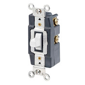 1256-W Extra Heavy Duty Toggle Switch, 120/277 V AC, 15 A, 1/2, 2 hp Power Rating, SPDT Contact
