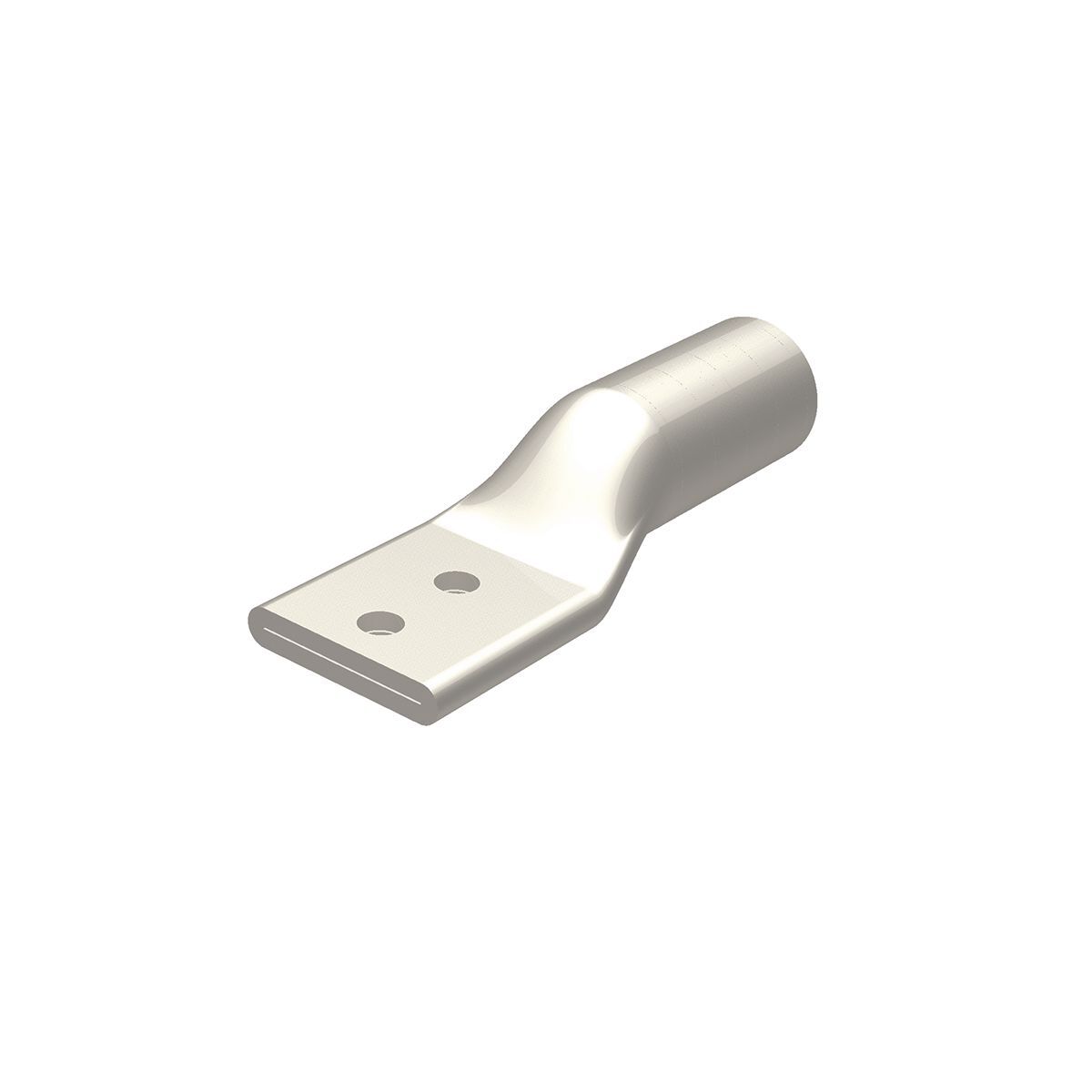 YA32A3 YA-A 2-Hole Dual Rated Uninsulated Compression Lug, 400 kcmil Aluminum/Copper Conductor, Die Code: 472, 1/2 in Stud, Copper