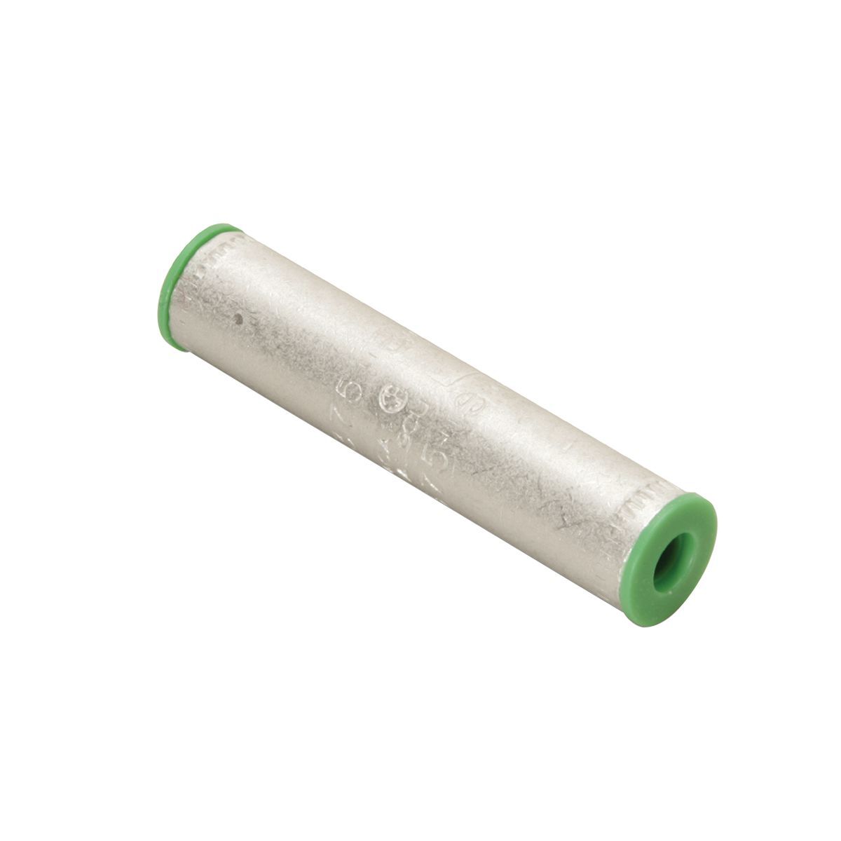 YS4CA1 Type YS-A Standard Barrel Compression Butt Splice, 4 AWG Conductor, 1.97 in L, Long/Standard Barrel, Aluminum, Green