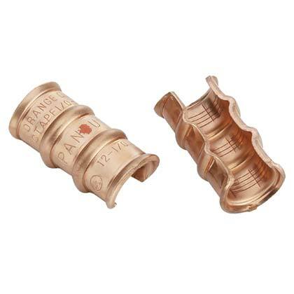 CTAPF2-12-C StructuredGround Standard Thinwall C-Tap Compression Connector, C Shape, 4 AWG, 3 AWG, 2 AWG Main/Run, 4 AWG, 5 AWG, 12 to 6 AWG Tap, Copper