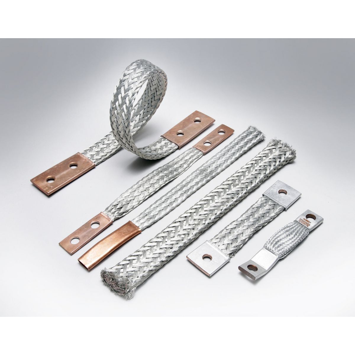 BE18 Type B Flexible Braid Jumper, 340/405 A, 3 in L Ferrule, 0.44 in Ferrule Hole, Copper