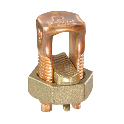 SBC3-C Pan-Lug Dual Rated Split Bolt Mechanical Connector, 8 to 4 AWG Stranded Copper Conductor, Copper