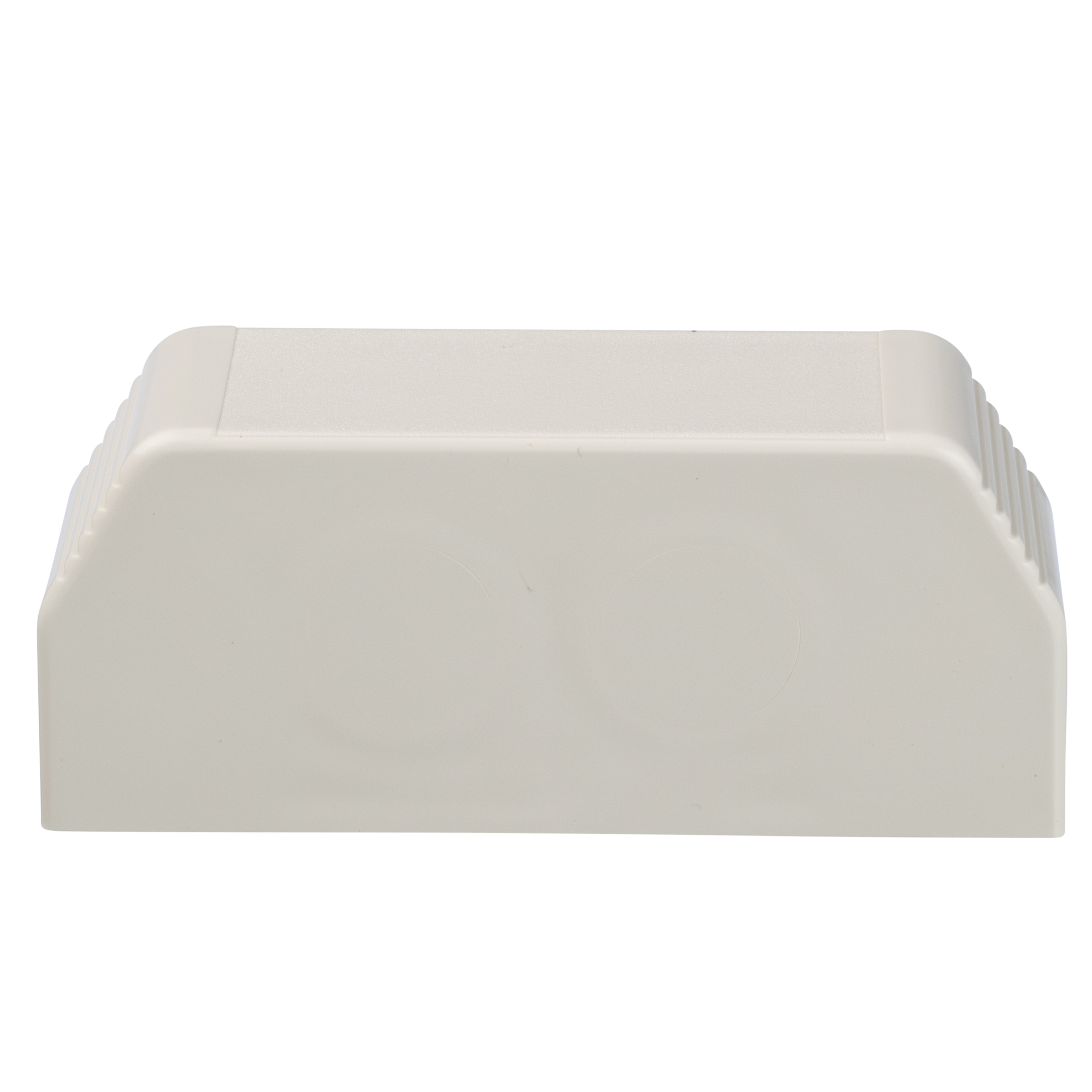 T70ECIW Pan-Way T-70 Power Rated Faceplate End Cap Fitting, For Use With T-70 Surface Raceway System, PVC, Off-White