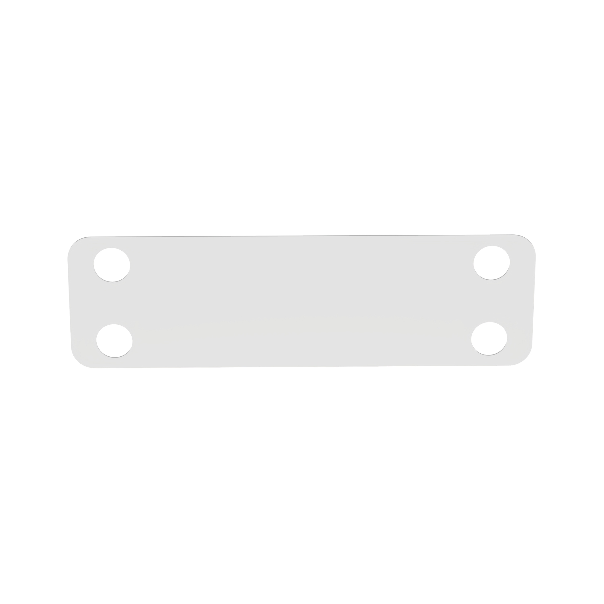 MP200-C Harness Identification Marker Plate, 2 in OAL, Cable Tie Mount, Nylon 6.6, Black