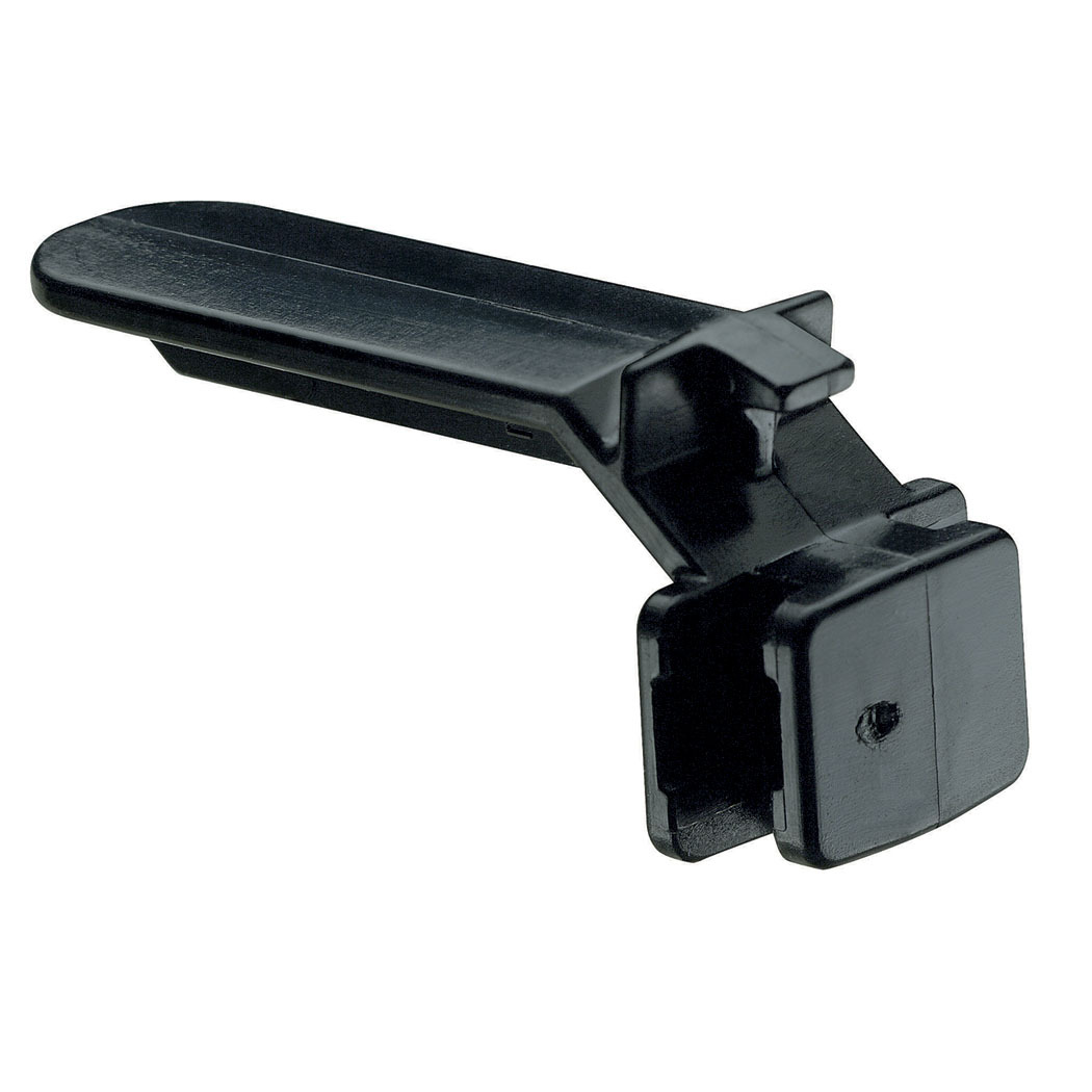 WR3-C Type G/H Wire Retainer, For Use With 2 in W x 2 to 4 in H Type G/H Wiring Duct, 2.79 in L x 3 in W, ABS, Black