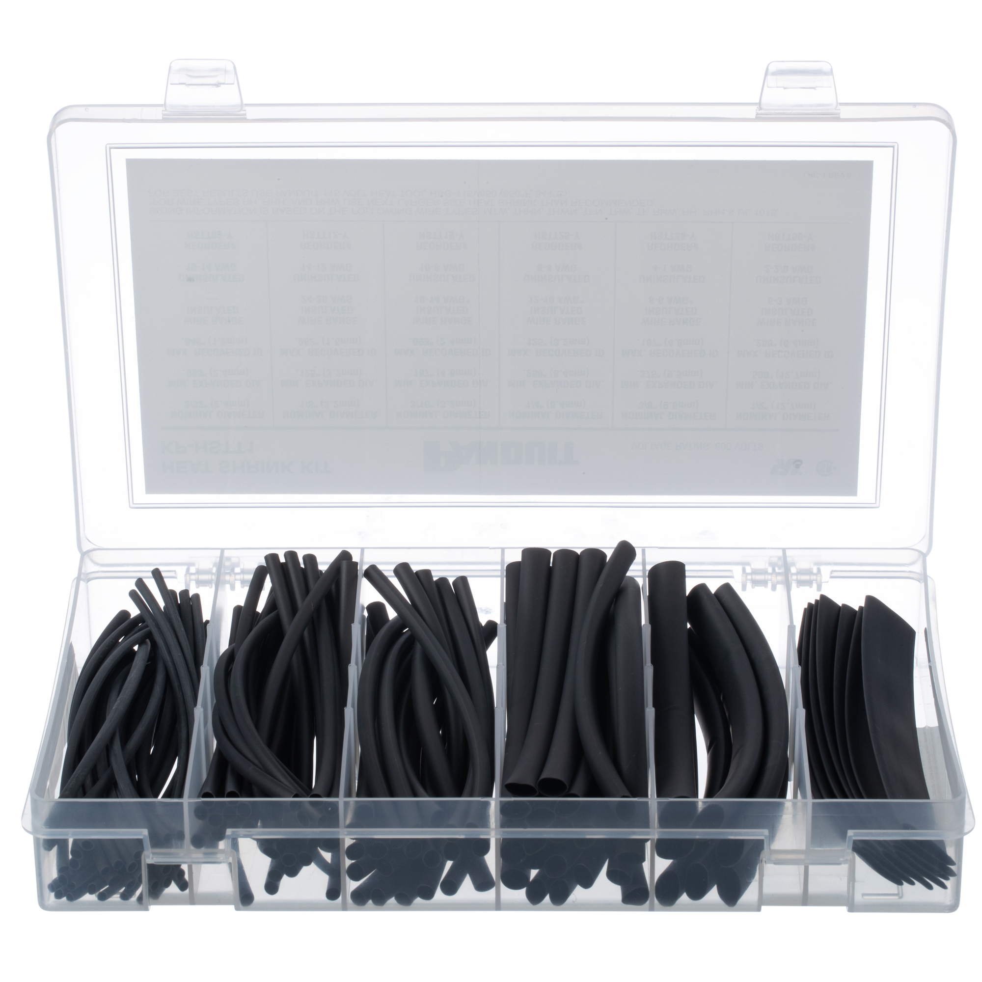 Dry-Shrink KP-HSTT1 Heatshrink, Black, Adh. Lined PO, PK1