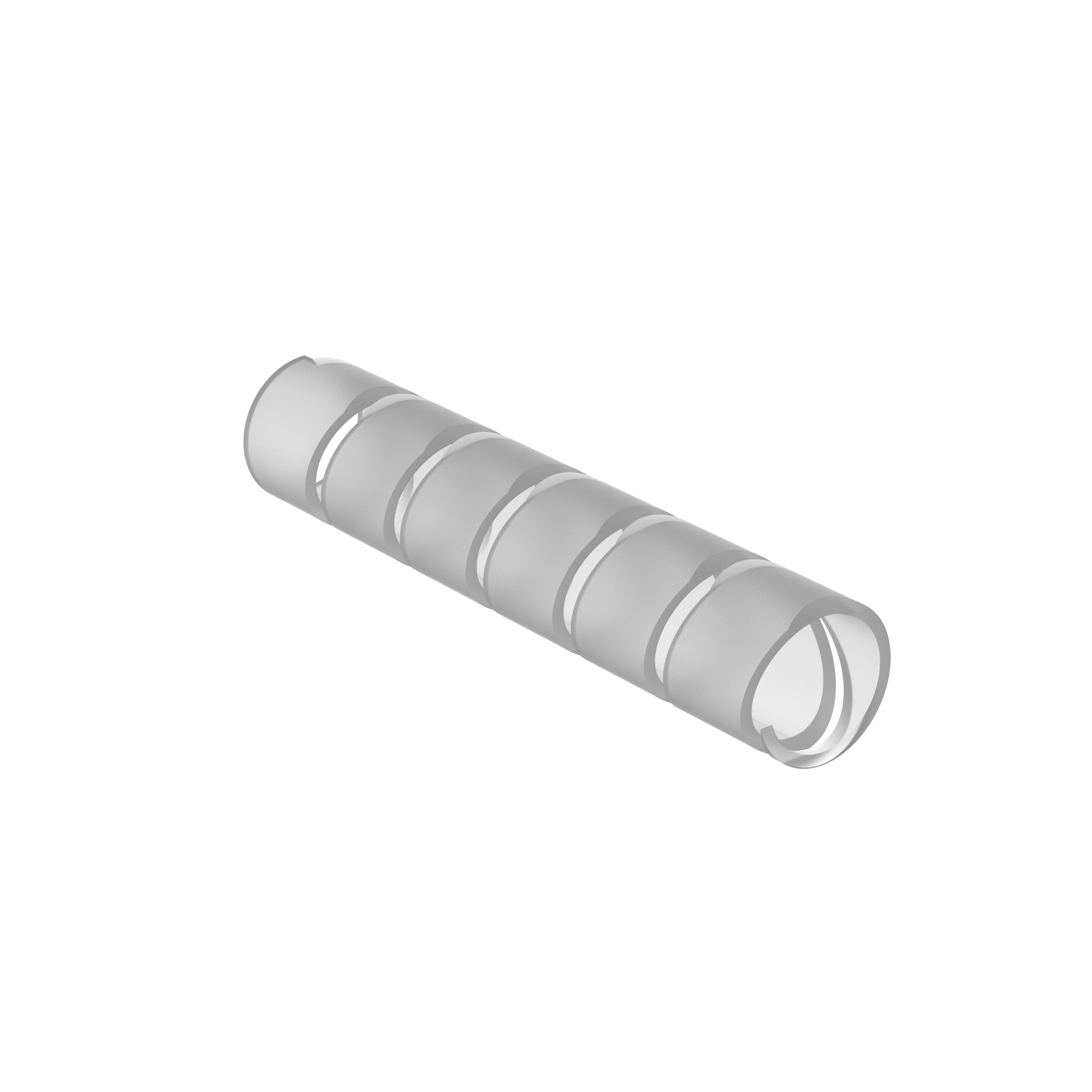 T50F-TL Reusable Spiral Wrap, 1/2 in OD Dia x 250 ft L x 0.06 in THK, Polyethylene, Natural