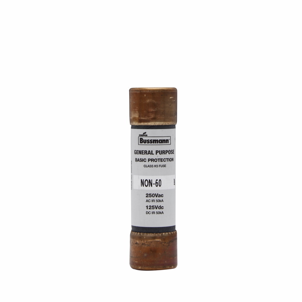 NON-50 Non-Current Limiting One Time Fuse, 50 A, 250 VAC, 125 VDC, 50 kA Interrupt, Class: H/K5, Cylindrical Body