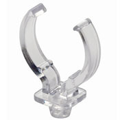 23452-V Lamp Support Clip, For Use With Vertical Mount 2G11 Base Twin Tube Fluorescent Lampholder, 4-Pin Contact, Snap-In Mount, Polycarbonate, Clear