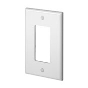 PJ26-W Midway Sizes Wall Plate, 1 Gangs, 3.13 in W x 4.88 in H, Thermoplastic, White