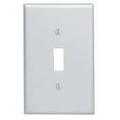 80501-W Midway Size Traditional Wall Plate, 1 Gangs, 3-1/8 in W x 4-7/8 in H, Thermoset, White