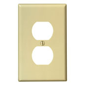 80503-I Midway Size Traditional Wall Plate, 1 Gangs, 3-1/8 in W x 4-7/8 in H, Thermoset, Ivory