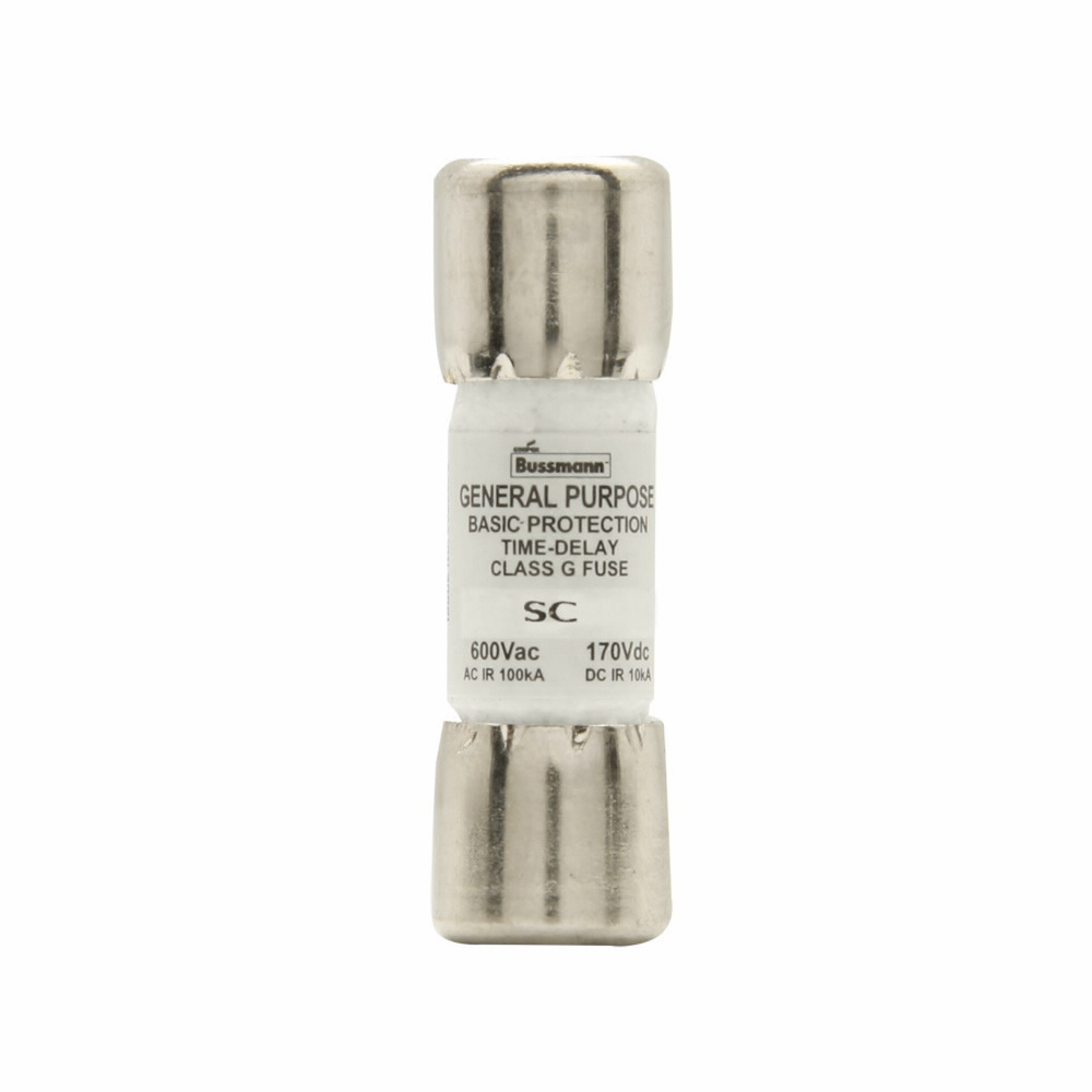 SC-3 Current Limiting Fast Acting Time Delay General Purpose Fuse, 3 A, 600 V AC/170 V DC, 10/100 kA Interrupt, G Class, Cartridge Body