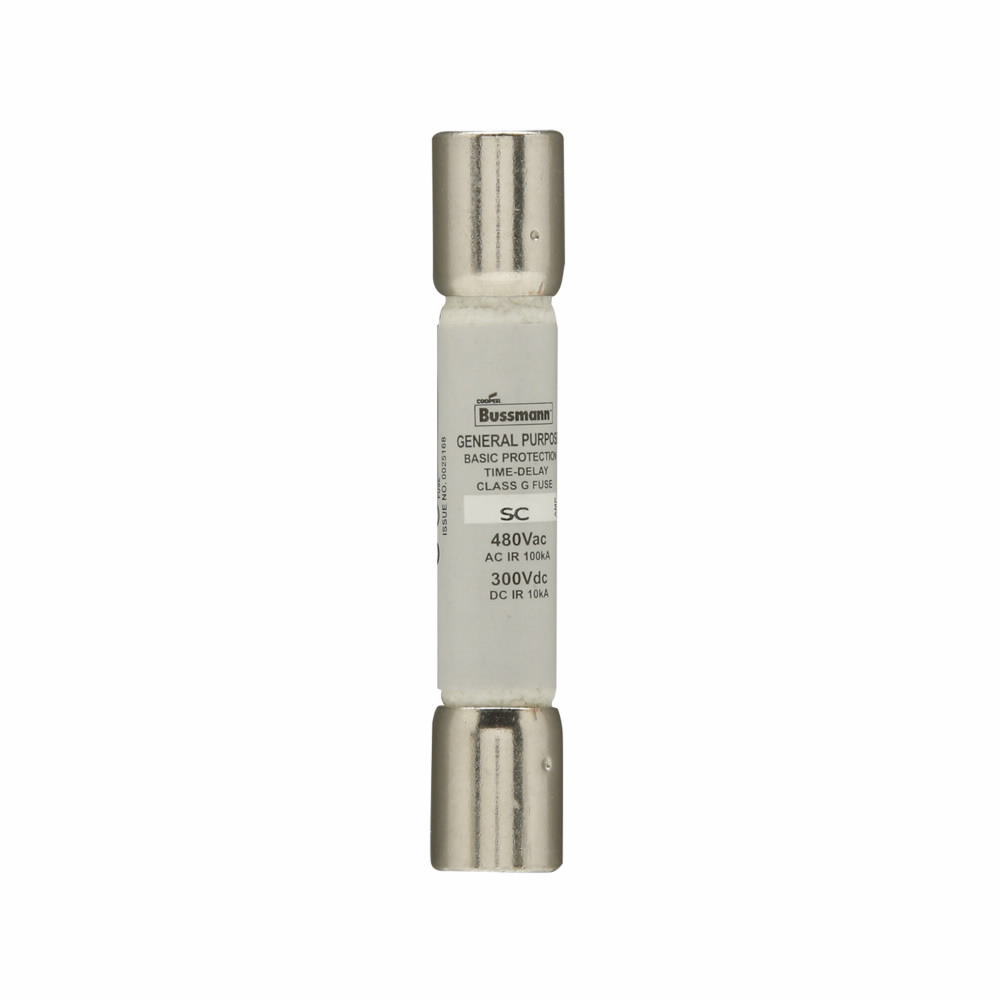 SC-60 Current Limiting Time Delay Fuse, 60 A, 480 V AC/300 V DC, 100/10 kAIC Interrupt, G Class, Cartridge Body