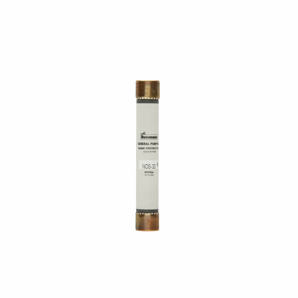 NOS-15 Non-Current Limiting One Time Fuse, 15 A, 600 V AC, 50 kA Interrupt, Class: H/K5, Cylindrical Body