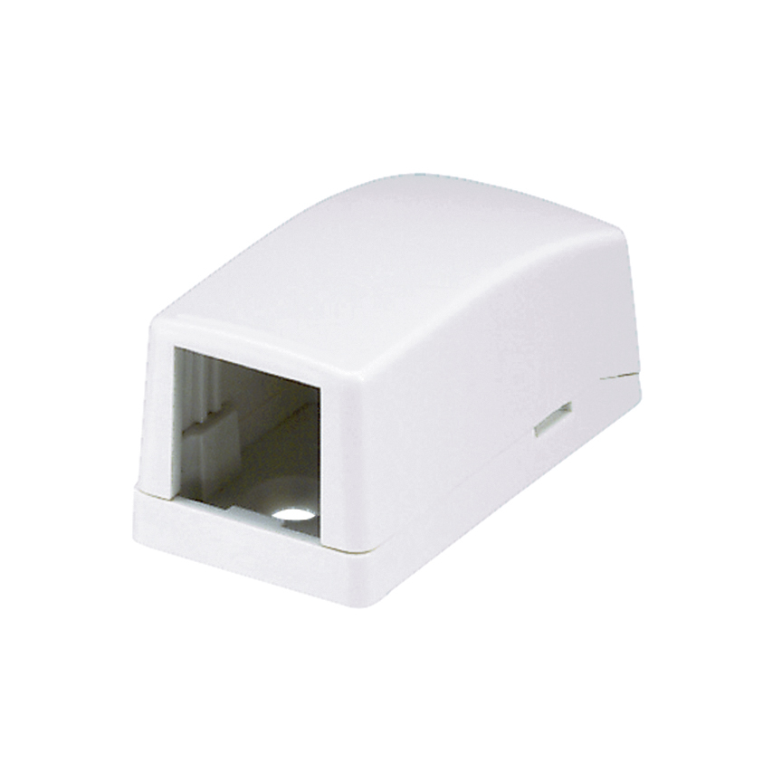 Mini-Com Surface Mount Box, 1 Port, White