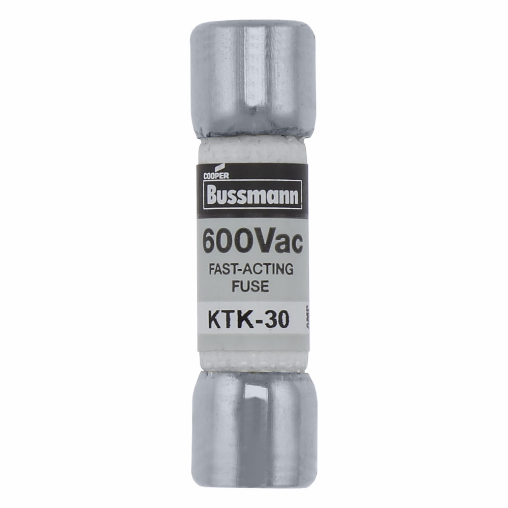 KTK-1/2 Limitron Fast Acting Low Voltage Supplemental Fuse, 0.5 A, 600 V AC, 100 kAIC Interrupt, Class: Supplemental, Cartridge Body