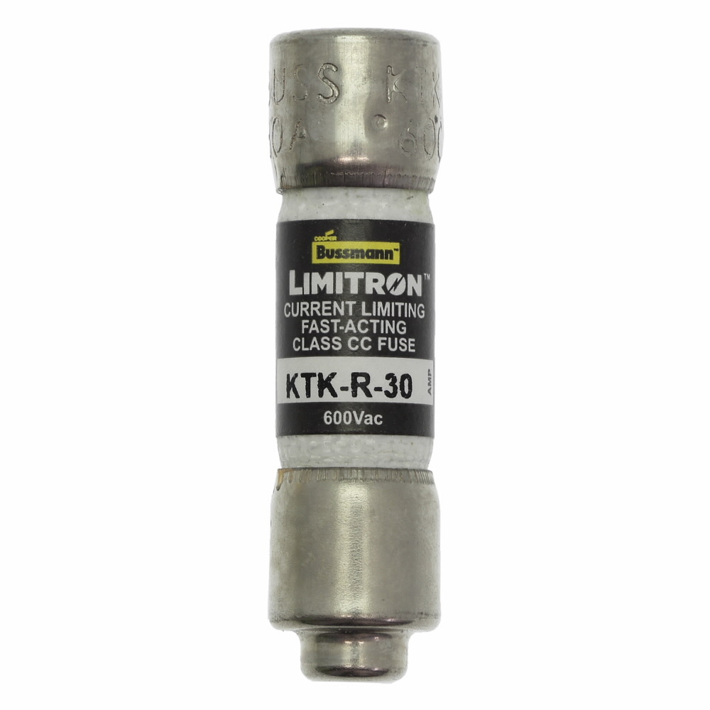 KTK-R-2/10 Limitron Current Limiting Fast Acting Low Voltage Fuse, 0.2 A, 600 V, 200 kAIC Interrupt, CC Class, Cartridge Body